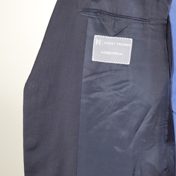Hickey Freeman 46L Sport Coat Blazer Suit Jacket - Picture 6 of 8
